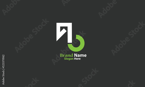 Alphabet letters Initials Monogram logo AB, BA, A and B