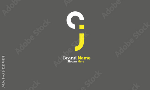 Alphabet letters Initials Monogram logo AJ, JA, A and J