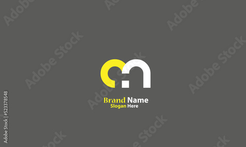 Alphabet letters Initials Monogram logo AN, NA, A and N