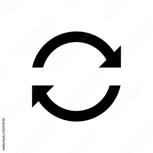 Black circle vector arrows. Vector Icon for your UI app. eps 10