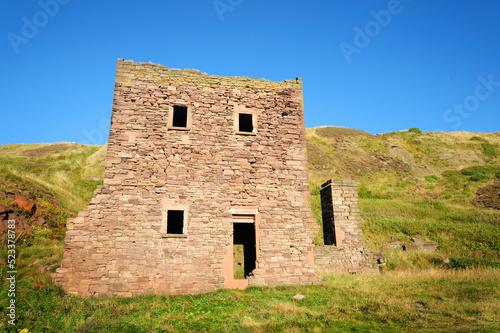 Saltom Pit, an undersea coal mine on the beach at Whitehaven, Cumbria, England