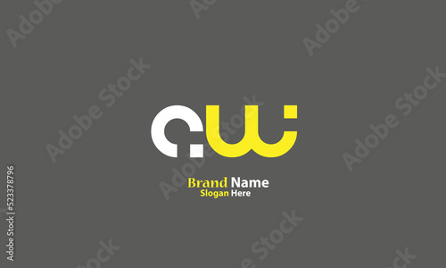 Alphabet letters Initials Monogram logo AW, WA, A and W