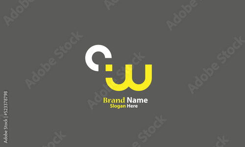 Alphabet letters Initials Monogram logo AW, WA, A and W