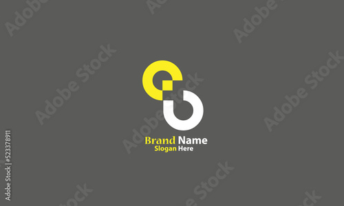 Alphabet letters Initials Monogram logo BG, GB, B and G