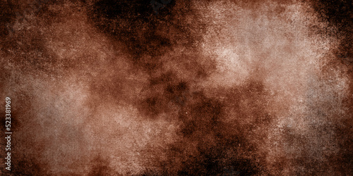 Old brown distressed paper parchment background vintage textured grunge with space for text or image. Old grunge background texture Vintage paper. Dark worn rusty metal texture background.