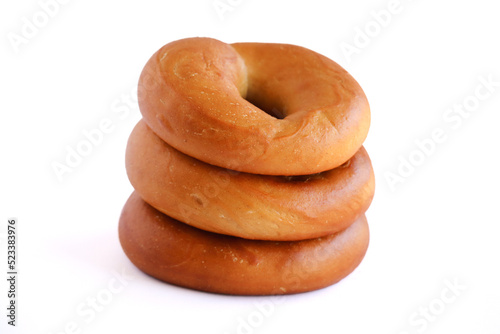 bagels isolated on white