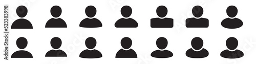 User icon in flat style, Person icon, User icon for web site, User sign vector illustration.
