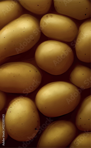 close up of potatoes
