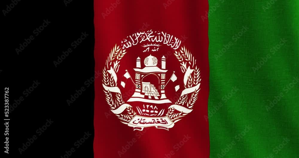Afghan Flag Seamless Loop Animation 4k Animation Background With Flag
