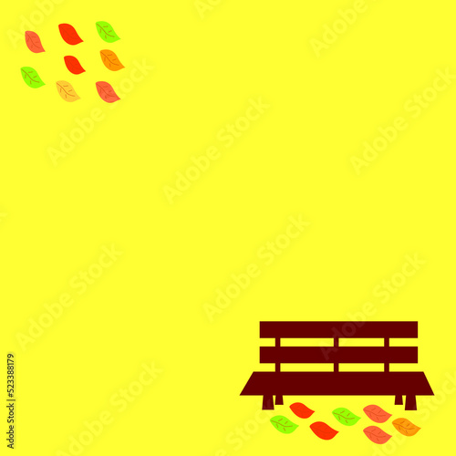 Brown bench