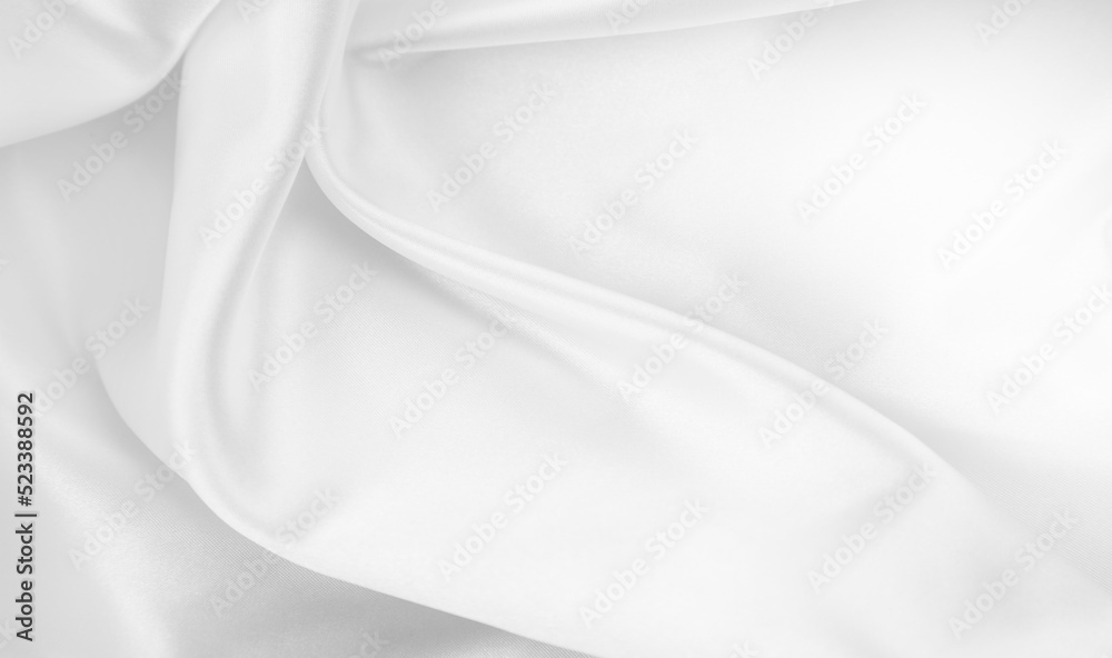 White silk fabric lines