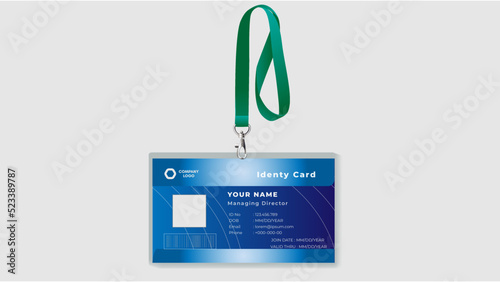 Employee Horizontal Id Card Template , Medical identity badge