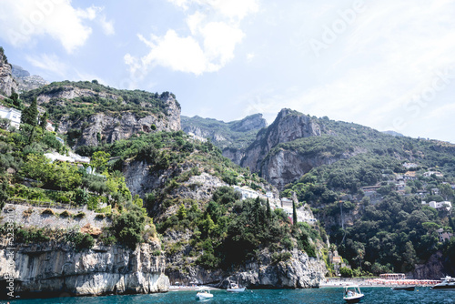 Southern Italy Coastline view from the Water