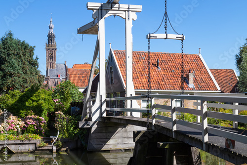 Foto Cityscape of the idyllic town of Edam in Holland.