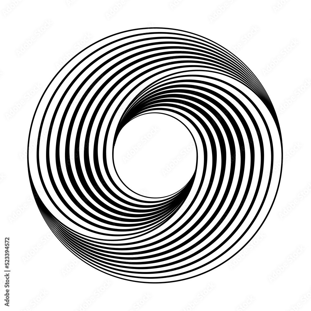 Pulsating spherical graphic constructed from a series of lines. Black and white lines sign, symbol, icon, logo. Monochrome graphic design. Dynamic waves concept. Abstract background, line art pattern Pulsating spherical graphic constructed from a series of lines. Black and white lines sign, symbol, icon, logo. Monochrome graphic design. Dynamic waves concept. Abstract background, line art pattern