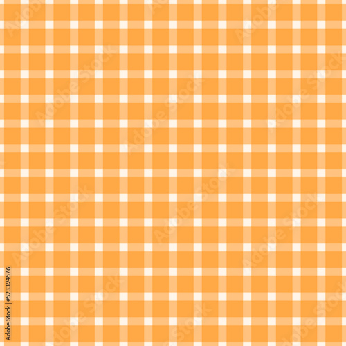 Abstract autumn orange grid striped seamless geometric pattern line background. Vector illustration