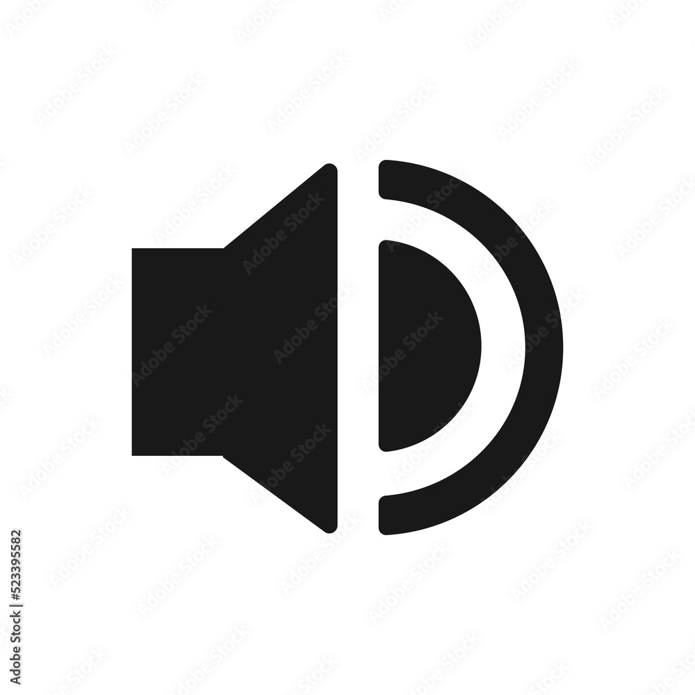 simple flat audio speaker sound vector icon. simple flat audio speaker sound vector icon.