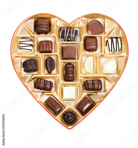 Valentine: Overhead View Of Open Candy Box