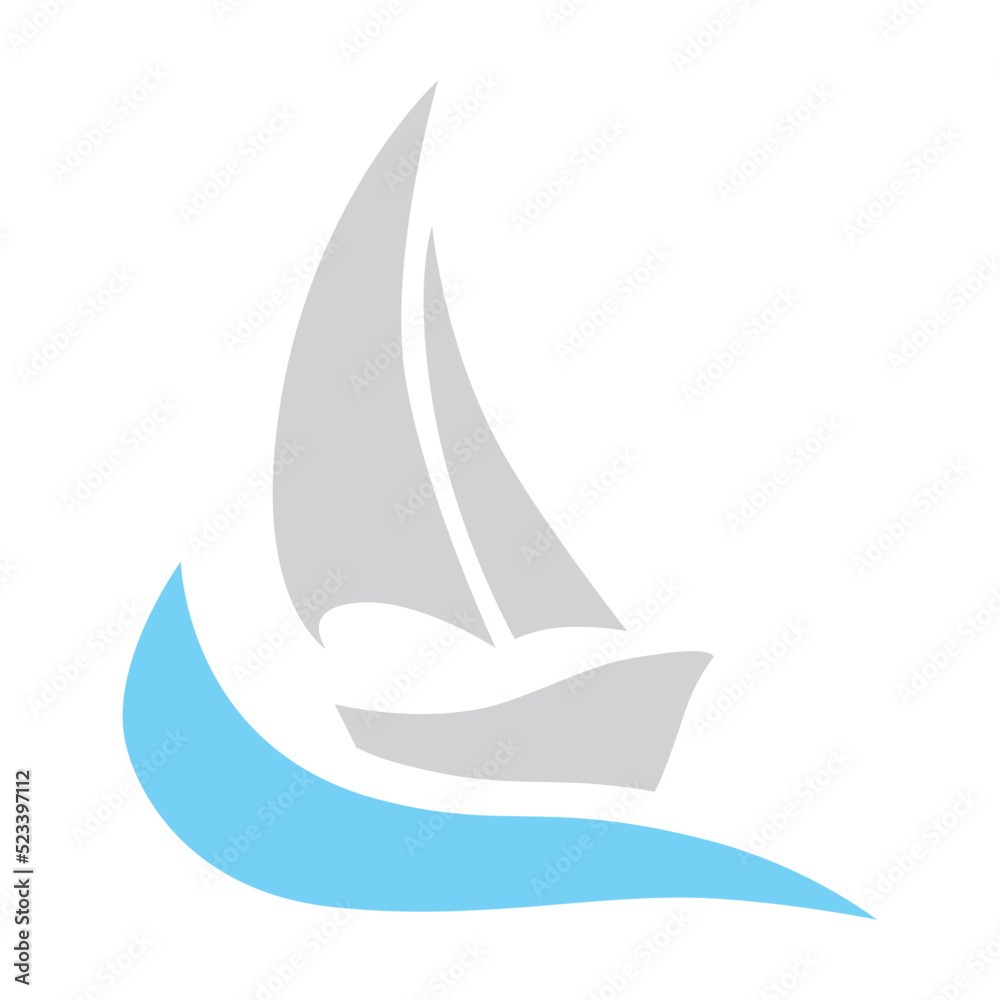 yacht icon vector illustration