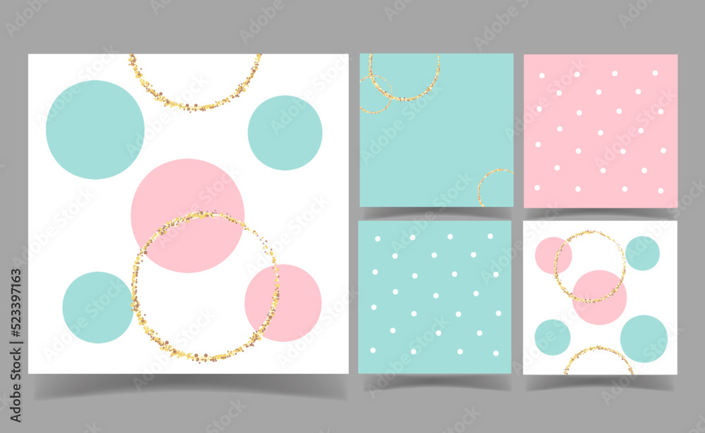 mint green and pink dot on white minimal background. mint green and pink dot on white minimal background.