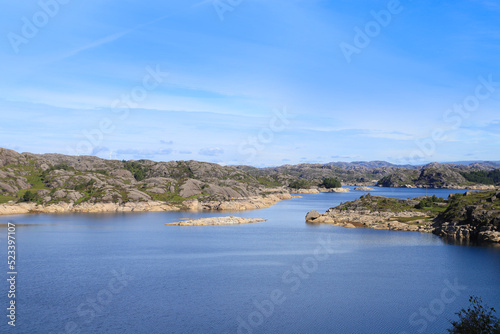 Spjodevatnet, a lake on the border between Sokndal and Eigersund municipalities, South Norway