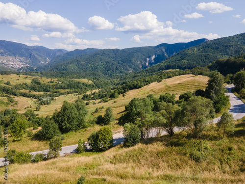 Aerial Summer view of Rhodope Mountains, Bulgaria