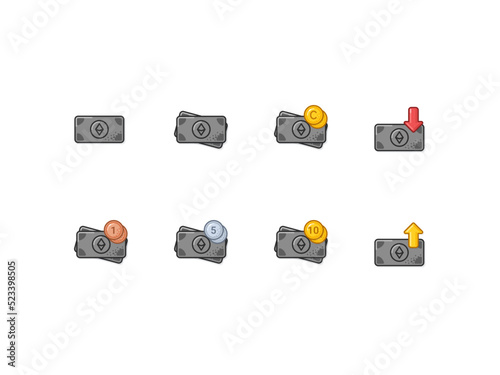 Ethereum - cartoon icons