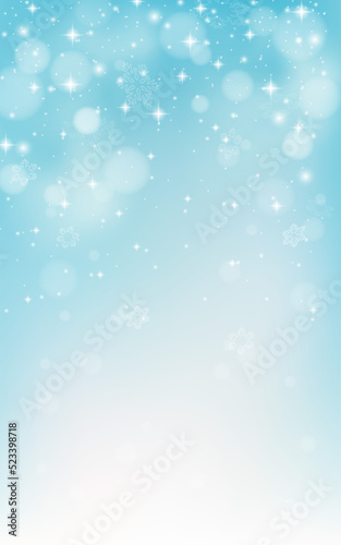 Snow background for Christmas card or wallpaper. Crystal snow. Winter background. Snowfall frozen greeting card © 151115