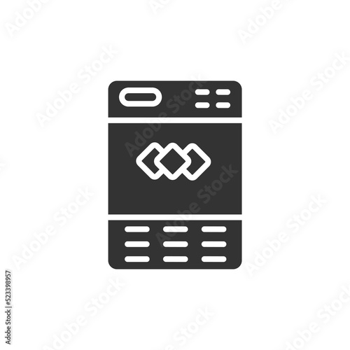 Ice maker icons  symbol vector elements for infographic web