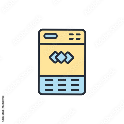 Ice maker icons  symbol vector elements for infographic web
