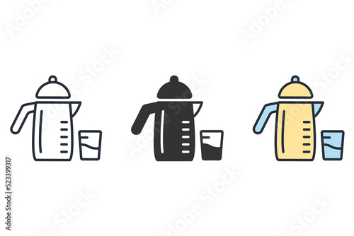 soy milk maker icons symbol vector elements for infographic web