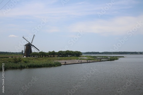 Sakura Furusato Square Dutch Windmill. Taken in June 2020.  photo