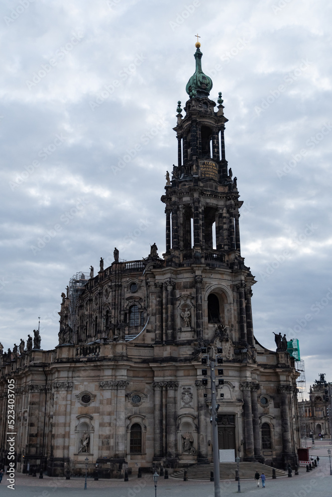 Church of the royal court in Dresden in Germany