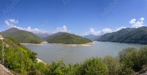 Panorama of Zhinvali Reservoir, Georgia