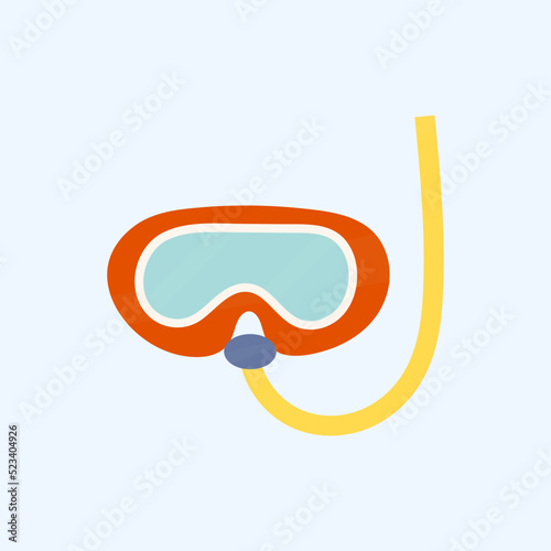 swimming goggles isolated on white background