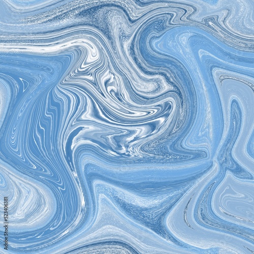 Watercolor background streaks, gradient in blue and white paint