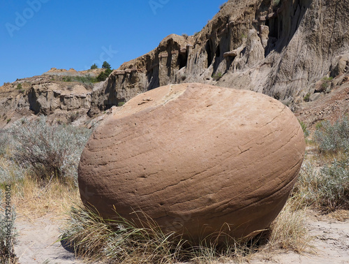 A Focus Stacked Image of One of the Lone Concretions Found at Theodore Roosevelt National Park, North Dakota