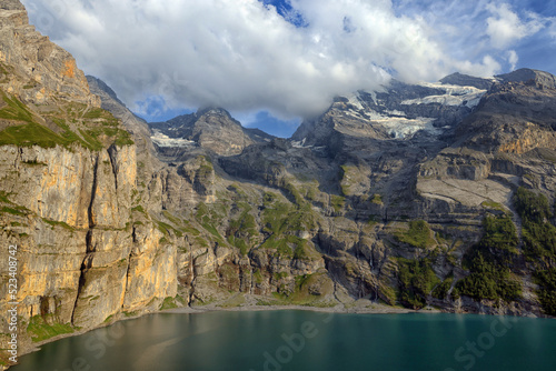 Fototapeta Naklejka Na Ścianę i Meble -  Summer landscape of Oeschinensee in Switzerland, Europe
