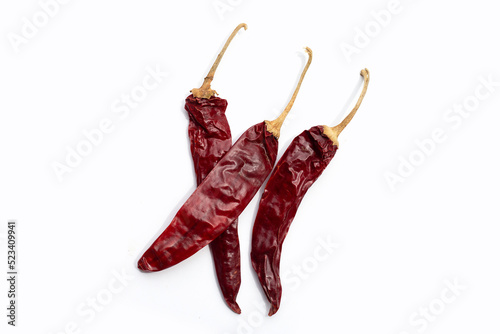 Canvas Print Hot red dried chili peppers
