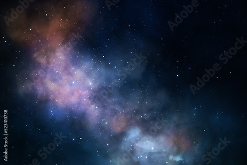Fototapeta Naklejka Na Ścianę i Meble -  Creative starry dark night sky background. Cosmos and space concept.