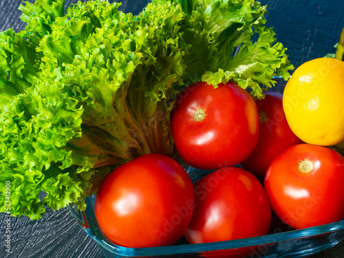 Fresh vegetables. Tomatoes ...