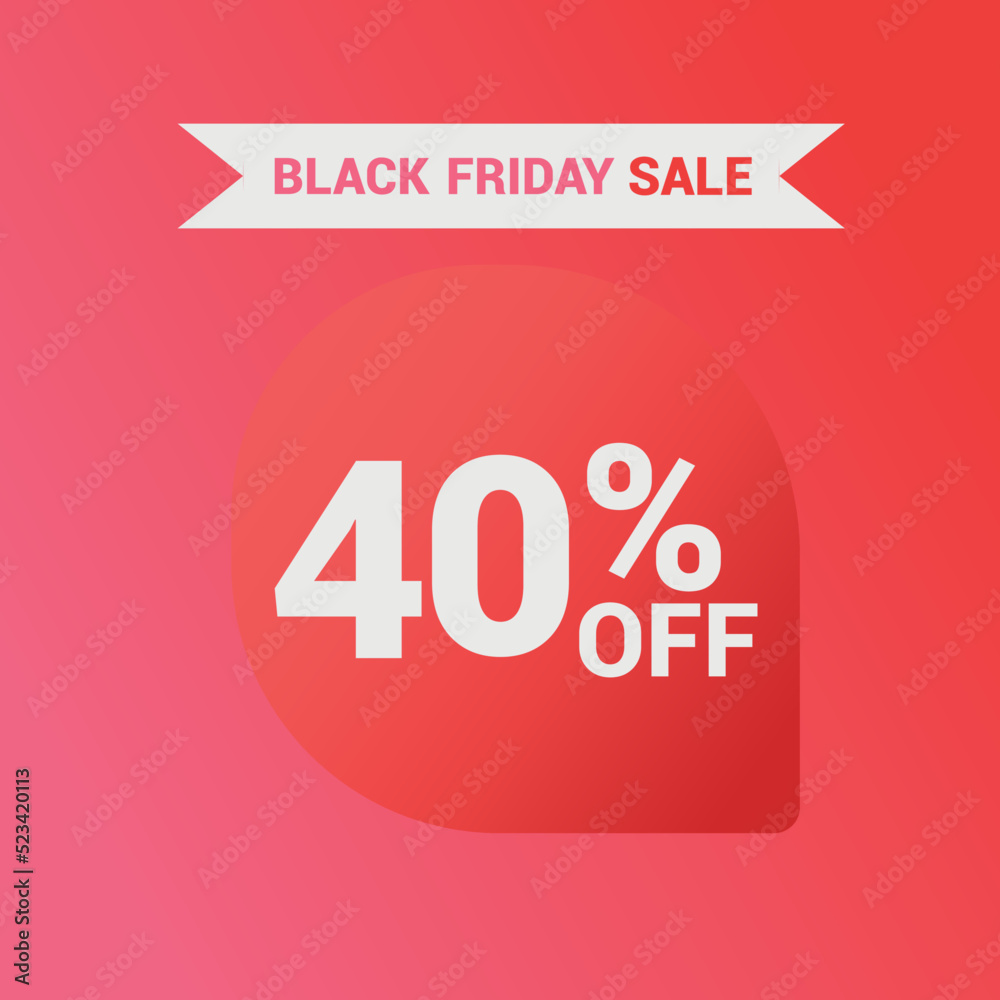 40% off Sale banner special offer ad discount promotion vector banner. price discount offer. season sale promo sticker colorful background 40% off Sale banner special offer ad discount promotion vector banner. price discount offer. season sale promo sticker colorful background