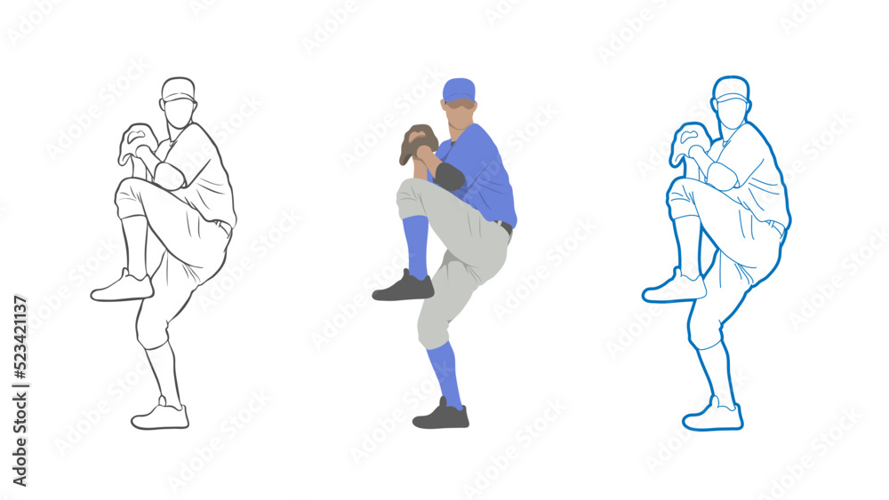 Baseball Player Pitcher. Baseball Player Pitcher.