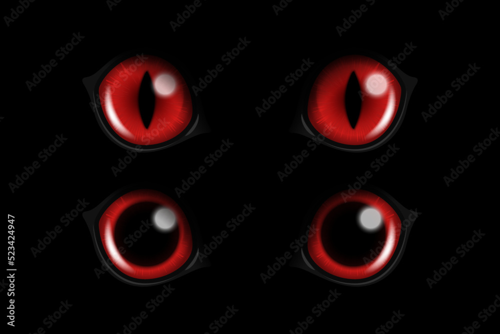 Red Eye Insect Game Texture Red Panther Eyes In The Dark