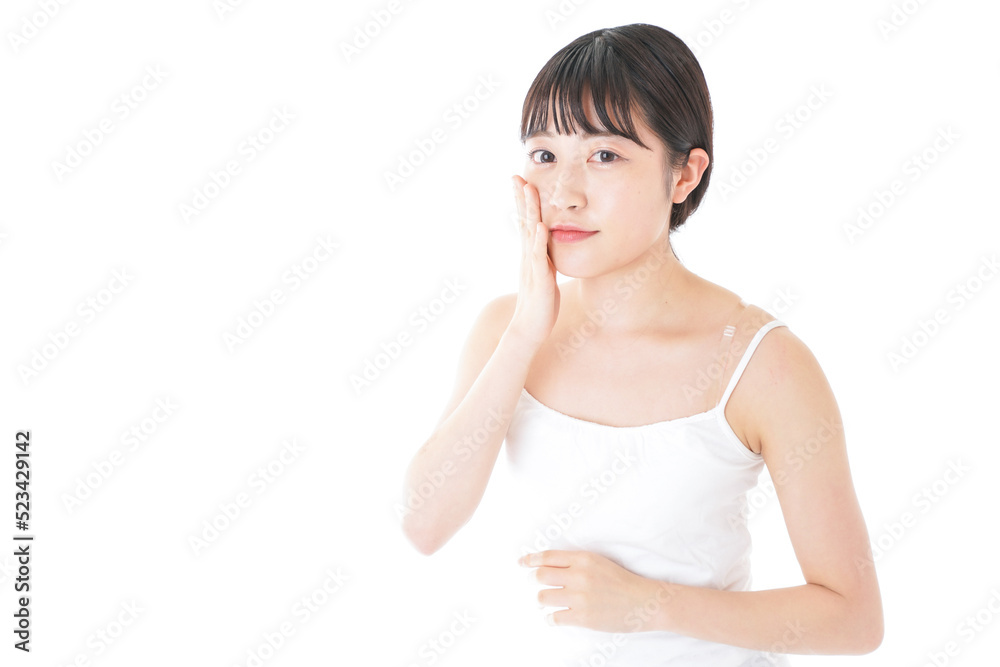 Young woman skin care image Young woman skin care image