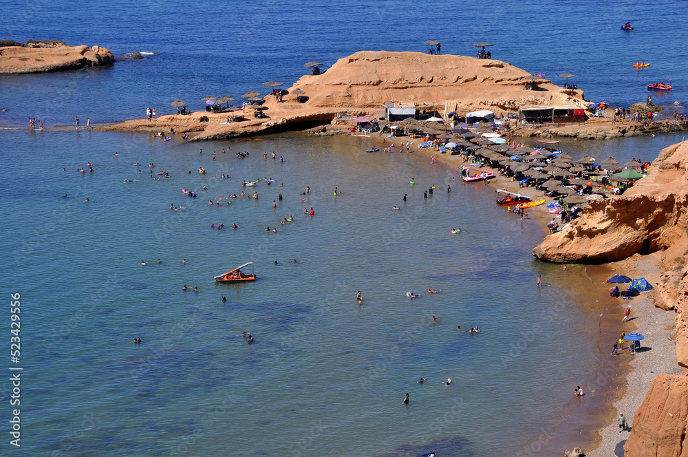Sidi El Bachir beach in Tmadet Ras El Ma Morocco