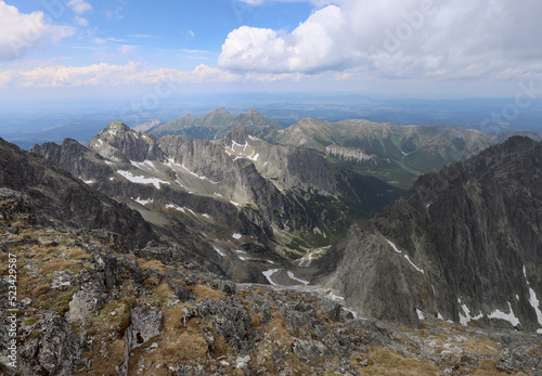 Perspective of Slovakian Vysokie Tatra Mountains