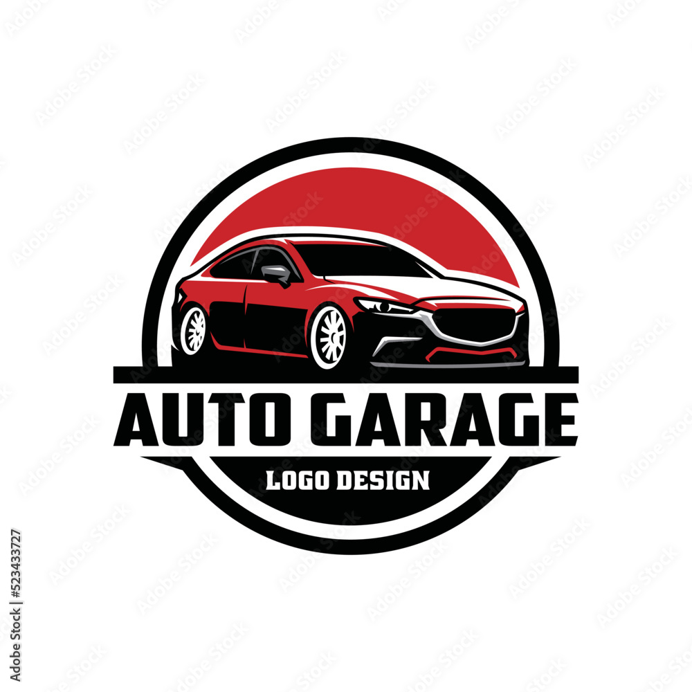 automotive car logo concept, ready made logo with emblem style