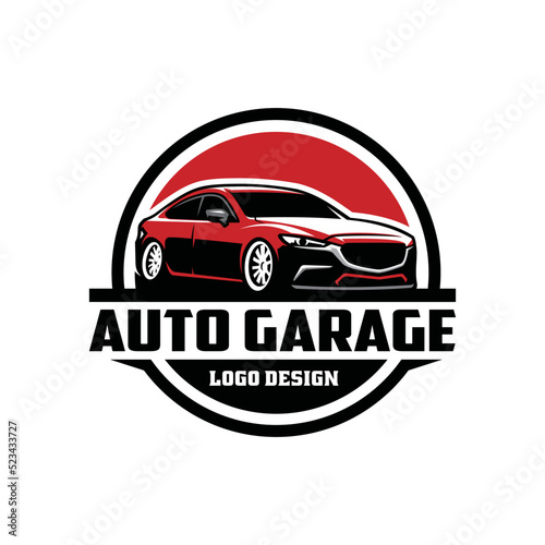automotive car logo concept  ready made logo with emblem style