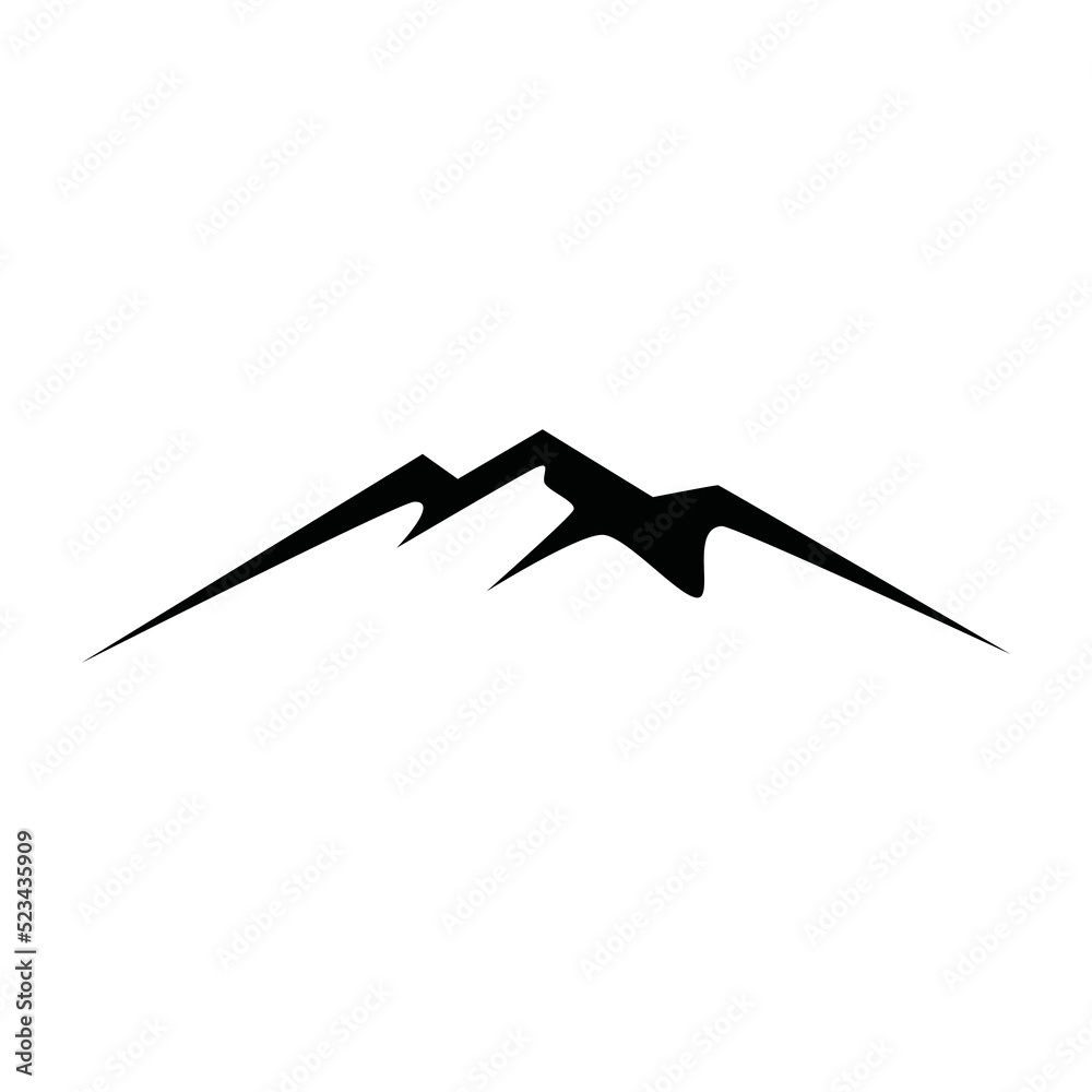 Fototapeta premium Mountain logo vector design illustration